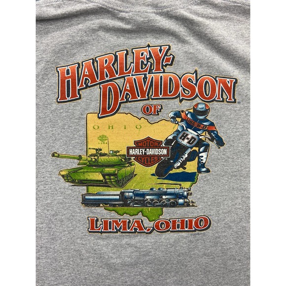 Harley Davidson Motorcycles Lima Ohio T-Shirt Size XL - Picture 8 of 11